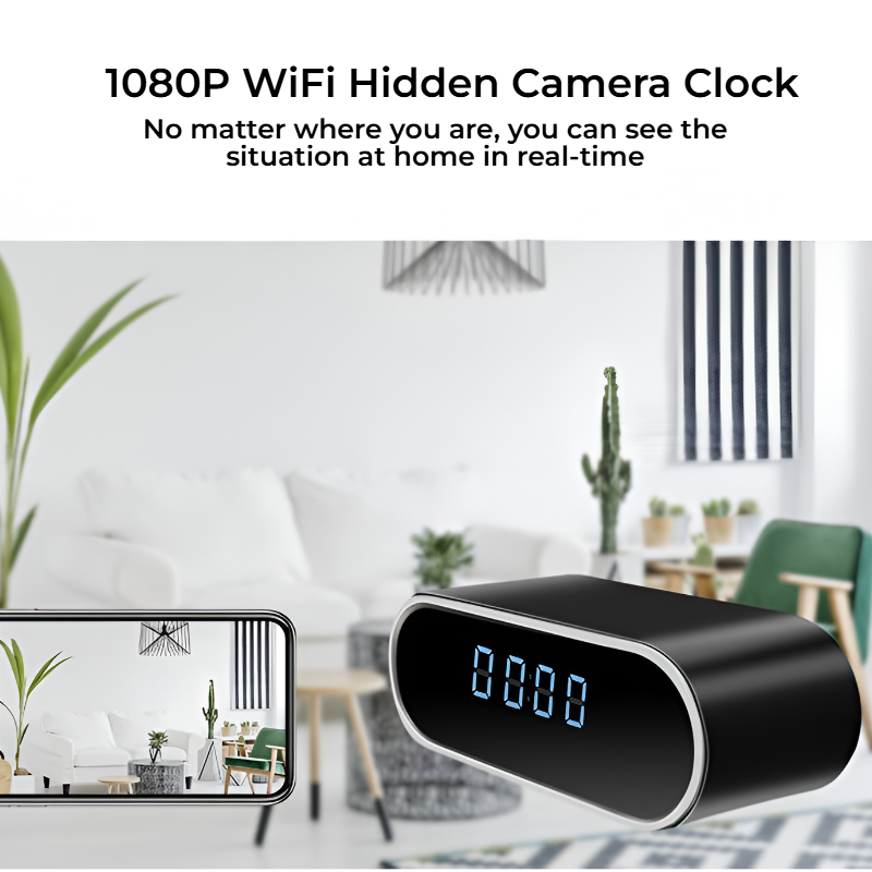 Wireless Hidden Clock Camera – Motion Detection & DVR Recorder