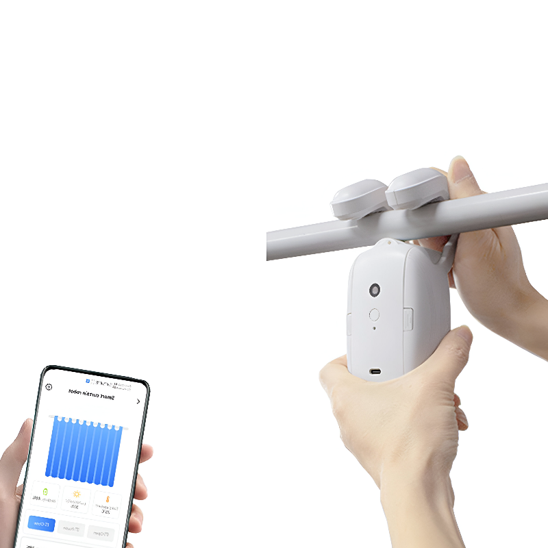 Smart Motorized Curtain Robot – WiFi Control for T-Shaped Tracks
