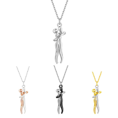 Embrace Forever – Adjustable Hugging Couple Pendant Necklace for Lovers